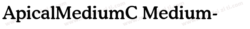 ApicalMediumC Medium字体转换